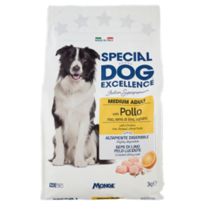 Special Dog Excellence Medium Adult Con Pollo Riso, Semi Di Lino, Agrumi 3 Kg
