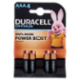 Duracell Optimum AAA 4 Mini Stilo / Micro Alcalina 1.5V MX2400 4 pz