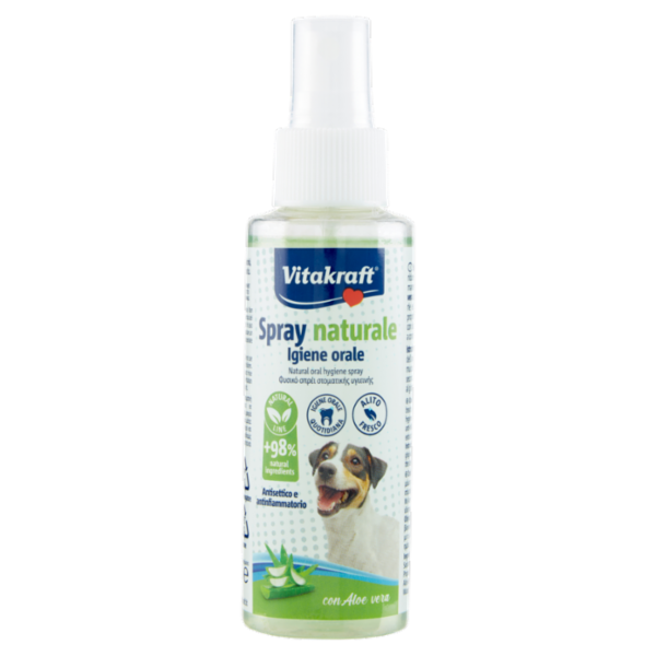 Vitakraft Spray naturale Igiene orale con Aloe vera 100 ml
