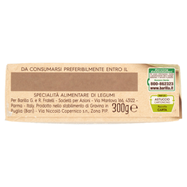 Barilla Legumotti Lenticchie Rosse e Piselli in Chicchi 100% Farina di Legumi 300g