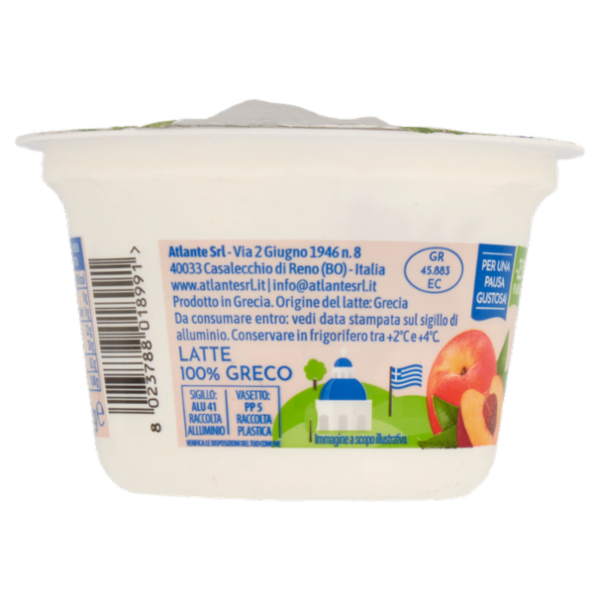 Kionas Yogurt Greco Pesca 0% di grassi 150 g