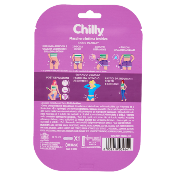 Chilly lenitiva Maschera Intima 1 pz