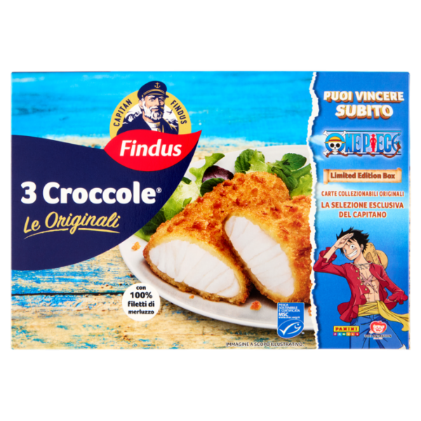 Capitan Findus 3 Croccole con 100% Filetti di Merluzzo - Le originali 324 g
