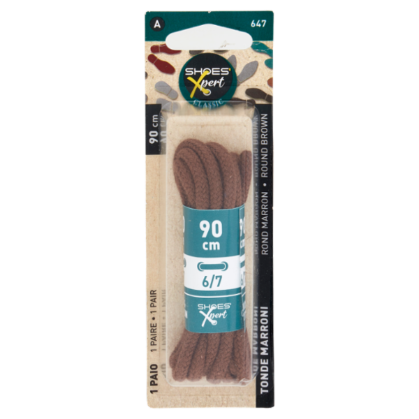 Shoes'Xpert Classic Tonde Marroni 90cm 6/7 1 Paio