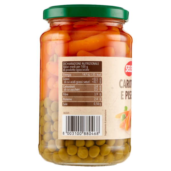 Selex Carotine e Piselli Lessati 360 g