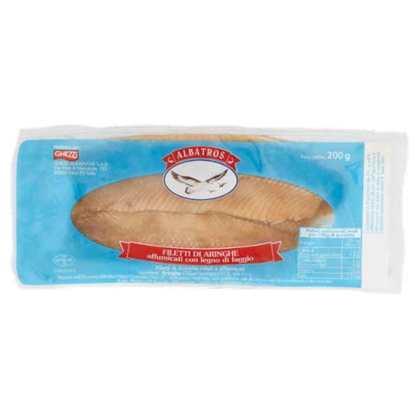 Albatros Filetti di Aringhe affumicati con legno di faggio 200 g