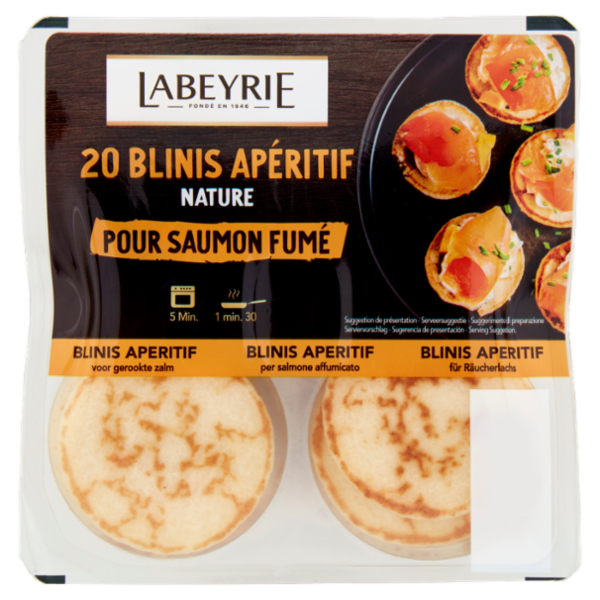 Labeyrie 20 Blinis per Salmone Affumicato 168 g
