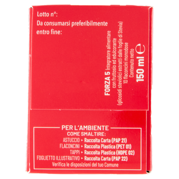 equilibra Forza 5 Memoria e Concentrazione 10 Flaconi Monodose 150 ml