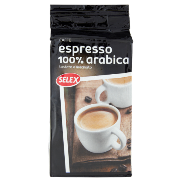 Selex Caffé 100% Arabica Tostato e Macinato 250 g