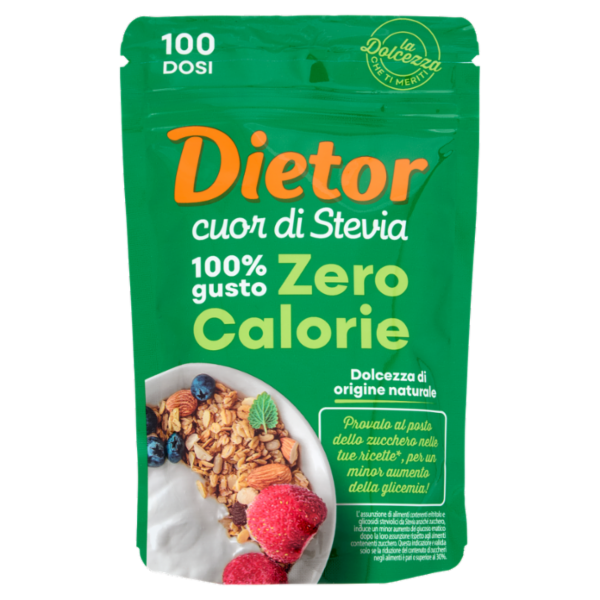 Dietor cuor di Stevia Zero Calorie 150 g