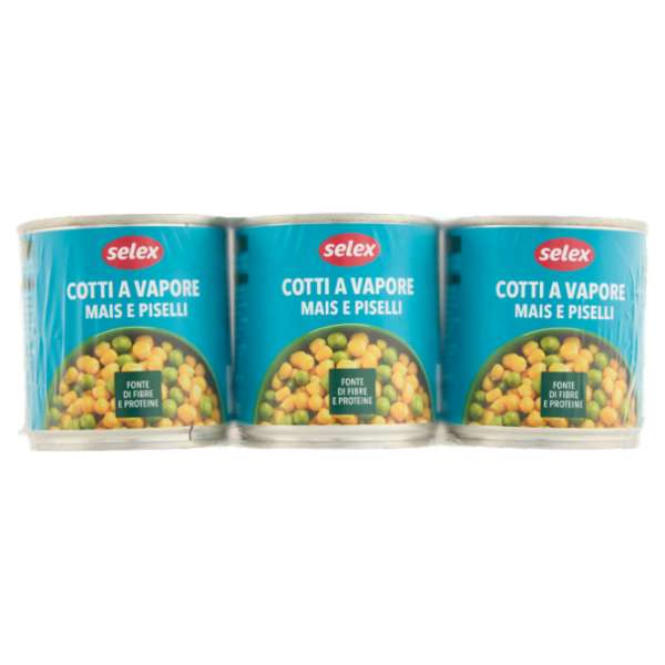 Selex Mais e Piselli al Vapore 3x170 g