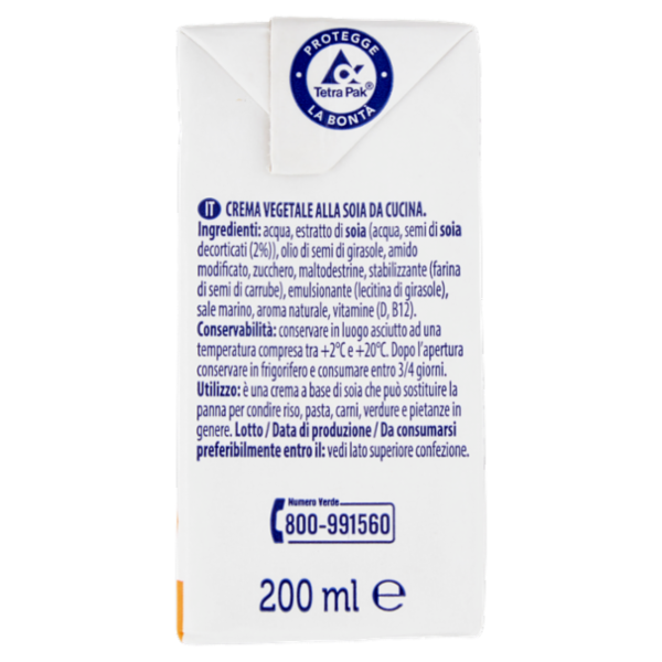 OraSì 100% Vegetale per Cucina 200 ml