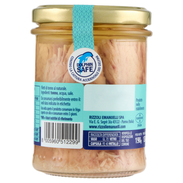 Rizzoli Filetti di Tonno al Naturale 190 g