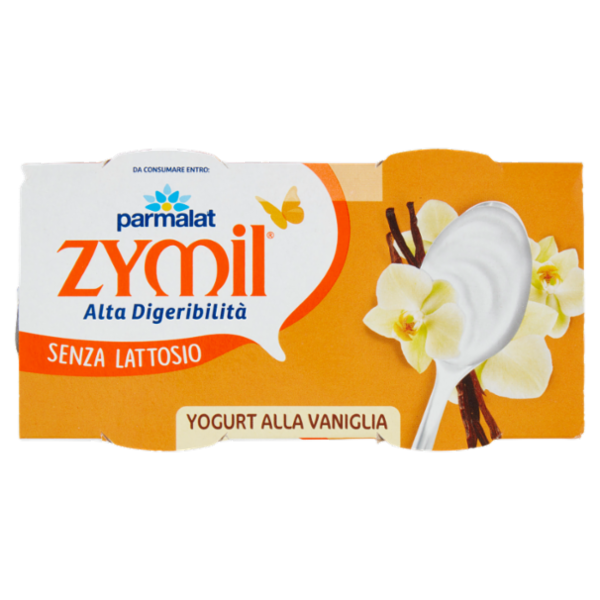 ZYMIL Alta Digeribilità Senza Lattosio Yogurt alla Vaniglia 2 x 125 g