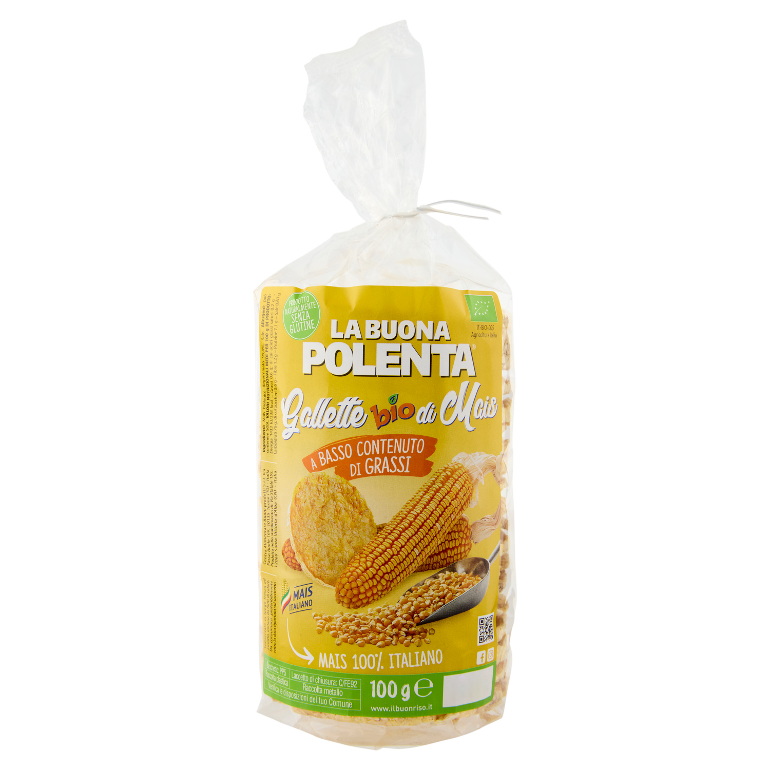 La Buona Polenta Gallette bio di Mais 100 g - La Buona Polenta