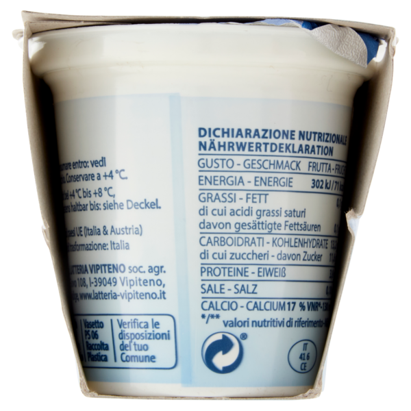Sterzing Vipiteno 0,1% Grassi Yogurt Magro Bianco 2 x 125 g