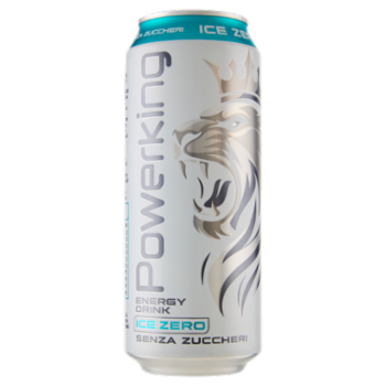 Powerking Energy Drink Ice Zero Senza Zuccheri 500 Ml