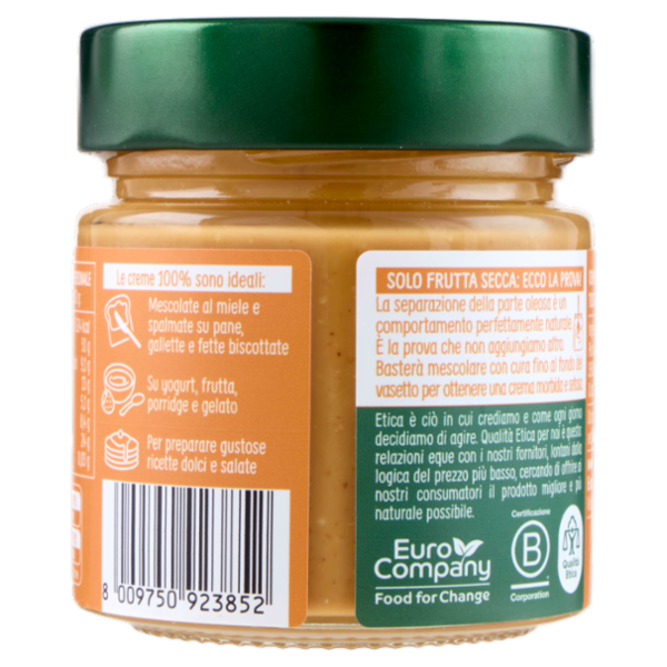 Euro Company 100% Crema di Arachidi Bio 175 g