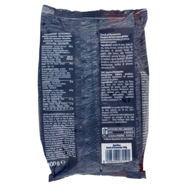 Nutrifree Snack al Rosmarino 100 g