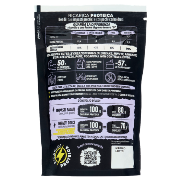 Le Farine Magiche Ricarica Proteica Farina Proteica per Dolci e Salati 250 g