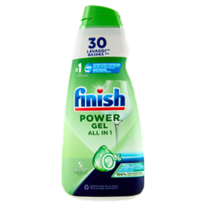 Finish Power Gel 0% Liquido Lavastoviglie 30 Lavaggi 600 Ml