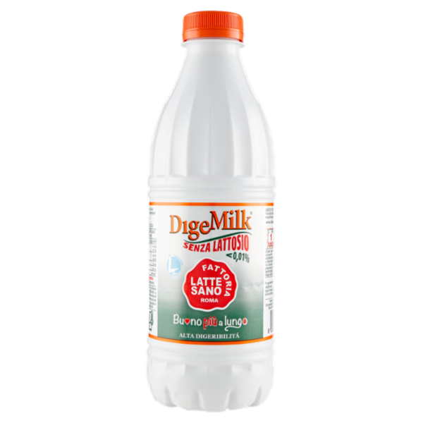 Fattoria Latte Sano DigeMilk Senza Lattosio <0,01% Buono più a lungo Alta Digeribilità 1 L