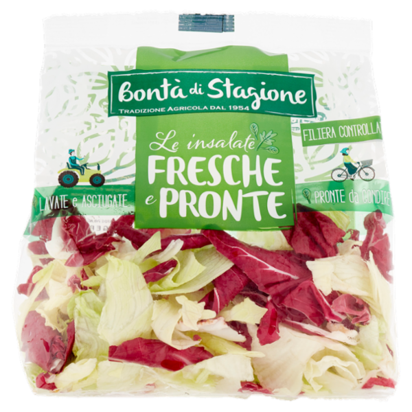 Bontà di Stagione Le insalate Fresche e Pronte Iceberg e Radicchio 220 g