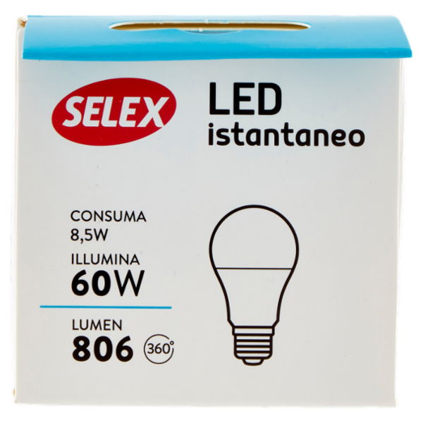 Selex Lampadina Led Goccia E27 9W Luce Calda