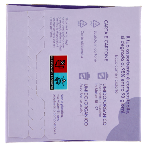 Vivicot Bio Assorbenti giorno compostabili con Ali Ripiegati in Bustina 14 pz