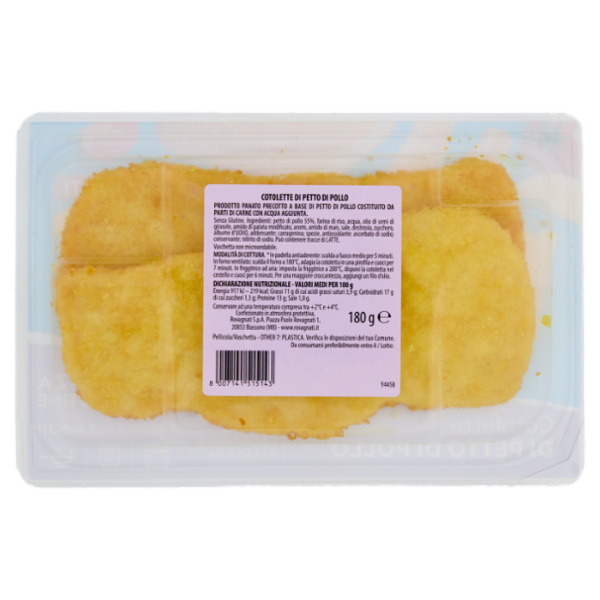 Rovagnati Panatine Cotolette di Petto di Pollo 180 g