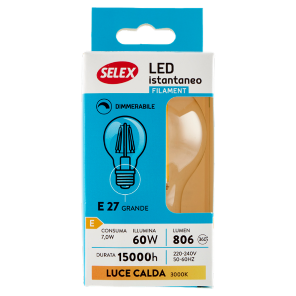 Selex Lampadina Led SMD Goccia E27 7W