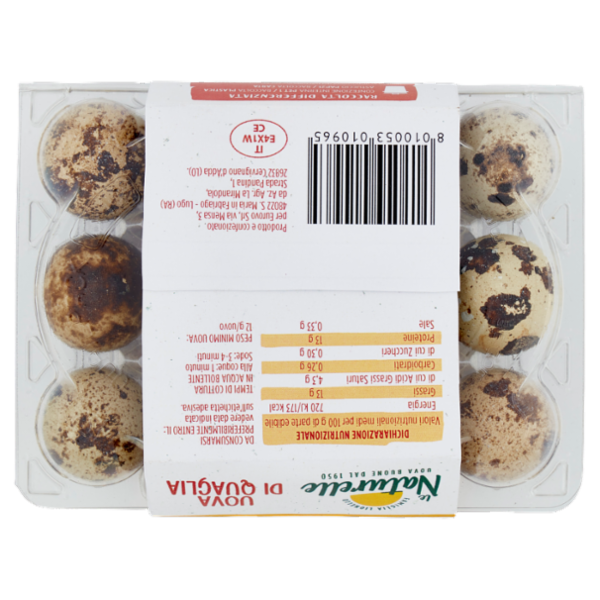 le Naturelle 12 Uova Fresche di Quaglia