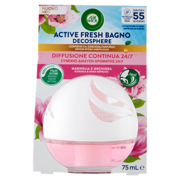 Air Wick Active Fresh Bagno Magnolia e Orchidea 75 mL