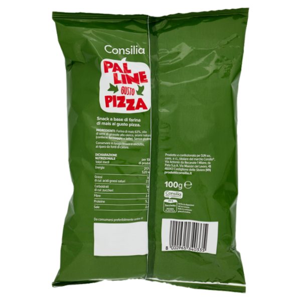 Consilia Palline di Mais Gusto Pizza 100 g