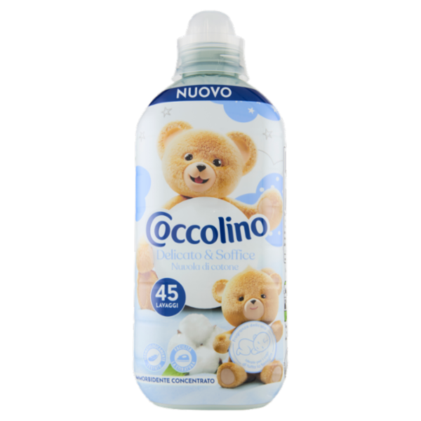 Coccolino Ammorbidente Concentrato Delicato & Soffice Nuvola di cotone 45 Lavaggi 952 ml
