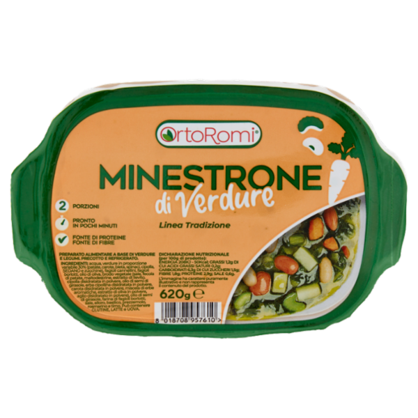 OrtoRomi Linea Tradizione Minestrone di Verdure 620 g