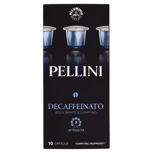 Pellini Decaffeinato Compatibili Nespresso* 10 Capsule 55 g