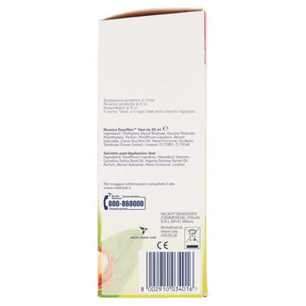 Veet Kit Roll-on Scaldacera Elettrico Easy Wax Natural Inspiration con 12 Strisce