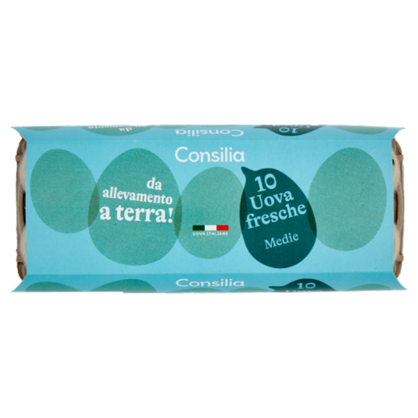 Consilia 10 Uova Fresche Medie da Allevamento a Terra Categoria A