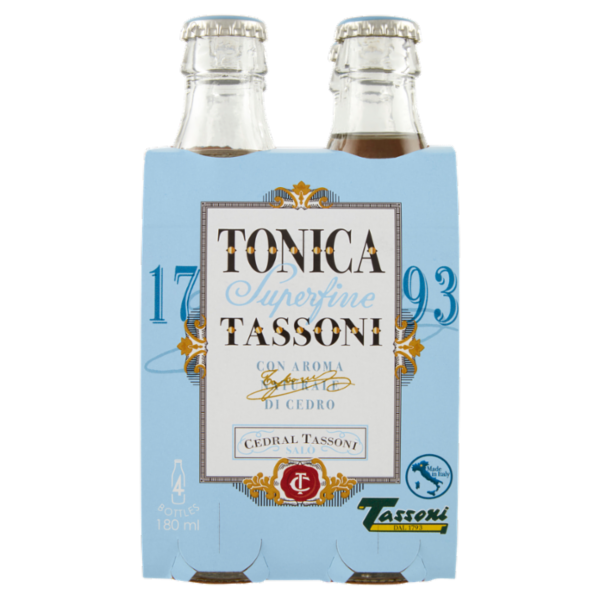 Tassoni Tonica Superfine con Aroma Naturale di Cedro 4 x 180 ml