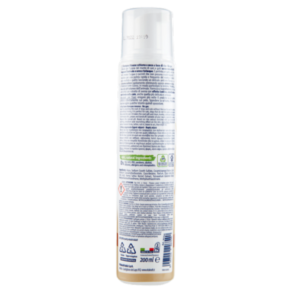 Vitakraft Shampoo Mousse schiuma a secco con avena 200 ml