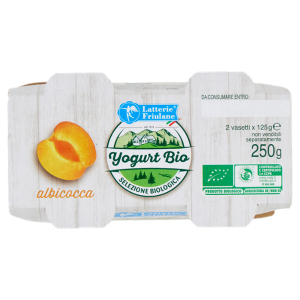Latterie Friulane Yogurt Bio albicocca 2 x 125 g
