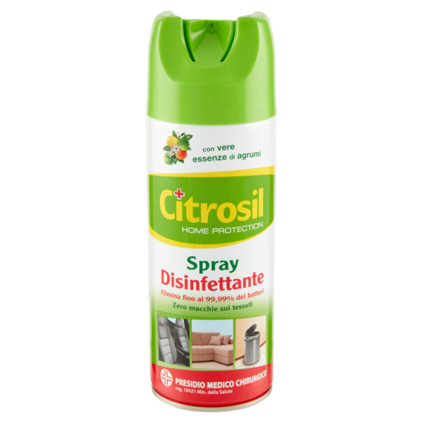 Citrosil Home Protection - Spray Disinfettante con essenze di agrumi, 300 ml