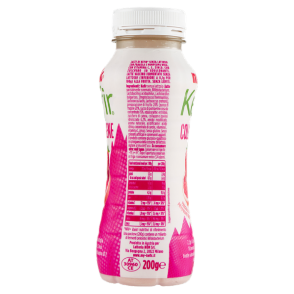 Milk Kefir Collagene Fragola e Pompelmo Rosa 200 g