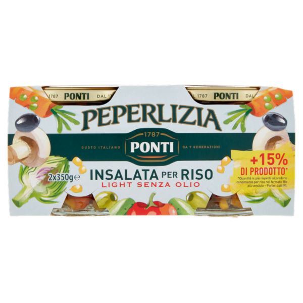 Ponti Peperlizia Insalata per Riso Light Senza Olio 2 x 350 g