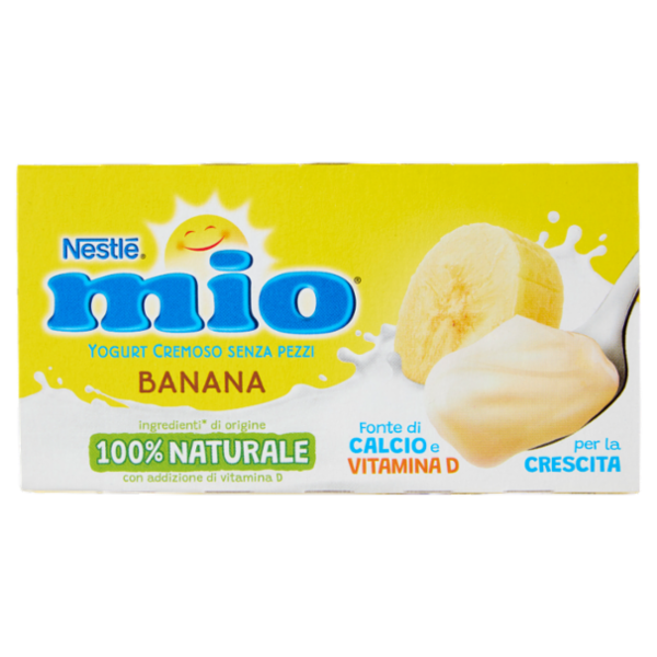 NESTLÉ MIO Yogurt Cremoso Senza Pezzi Banana 2x125g
