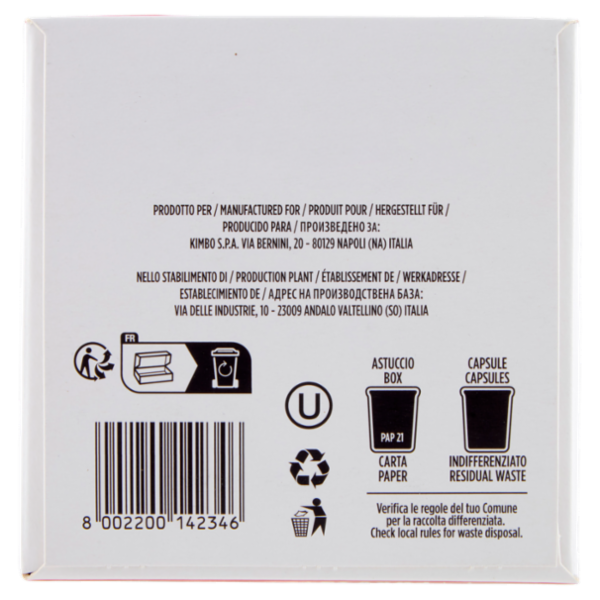 Kimbo Barista Espresso Napoli Capsule Compatibili con le Macchine Lavazza A Modo Mio* 16 x 7,5 g