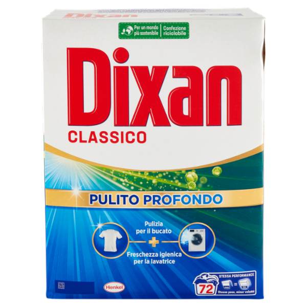 DIXAN Polvere Classico 72 lavaggi 3,960 kg