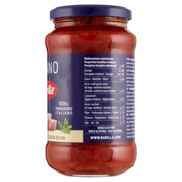 Barilla Sugo Tonno 100% Pomodoro Italiano Condimento per Pasta 400g