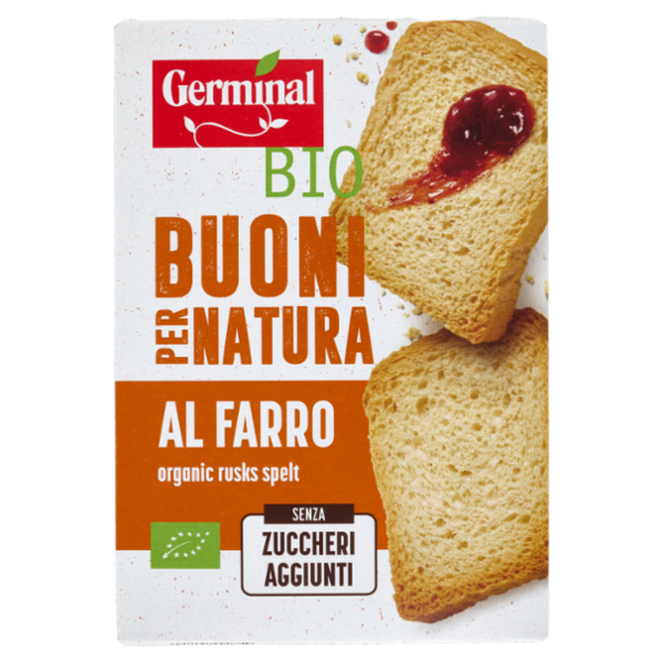 Germinal Bio Buoni per Natura Fette Biscottate al Farro 200 g